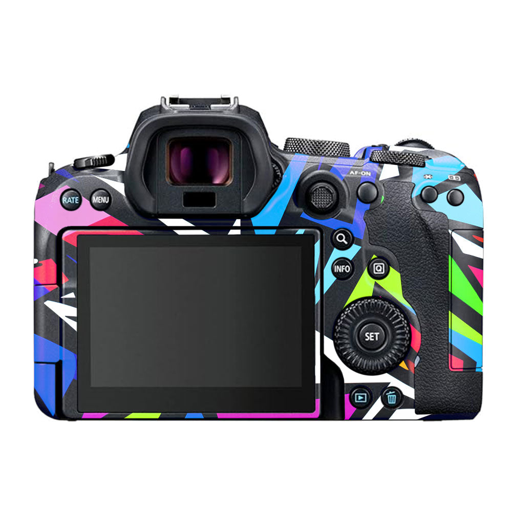 Bold Geometric Pop Canon EOS R6 Mark I Camera Skin