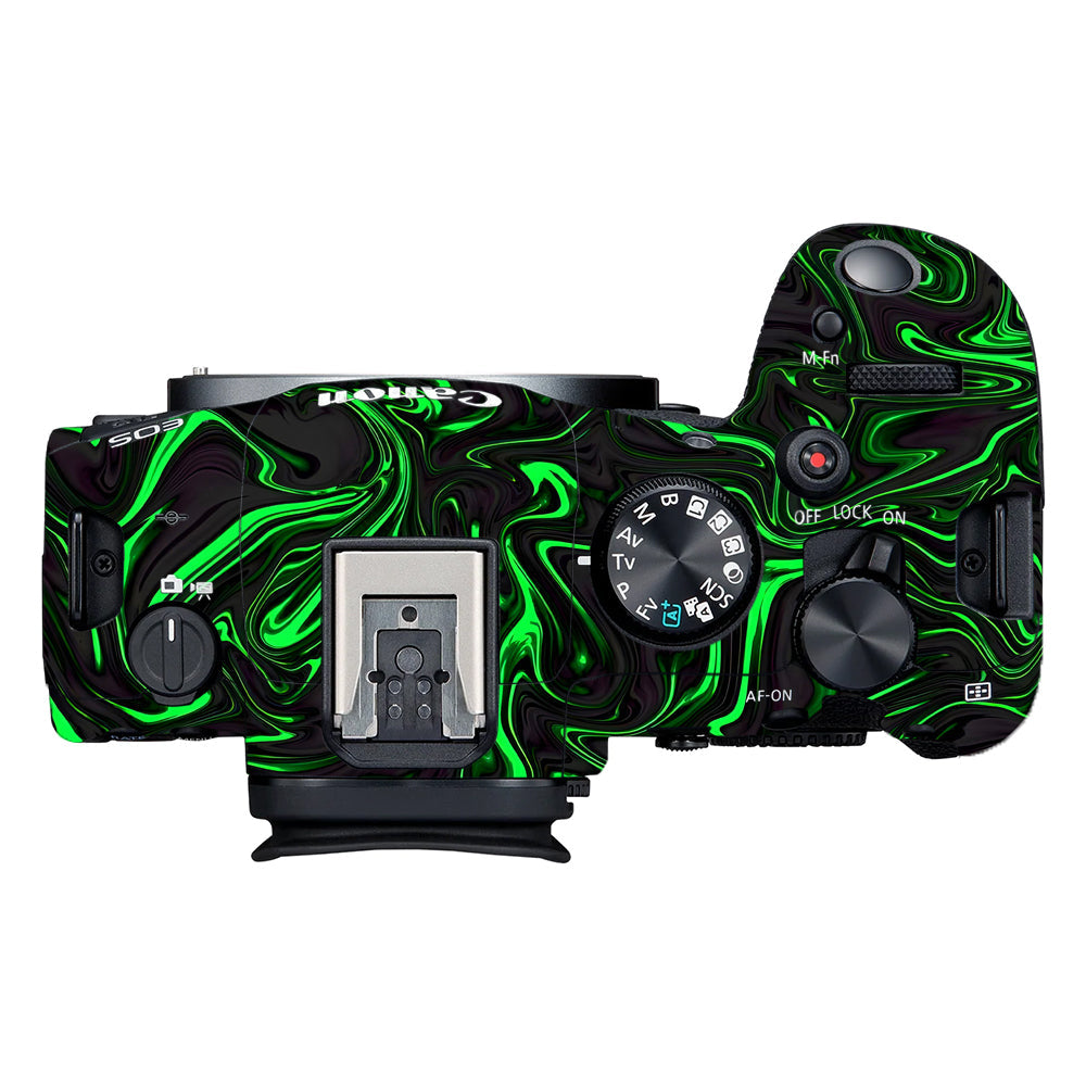 Green Liquid Pattern Canon EOS R6 Mark II Camera Skins