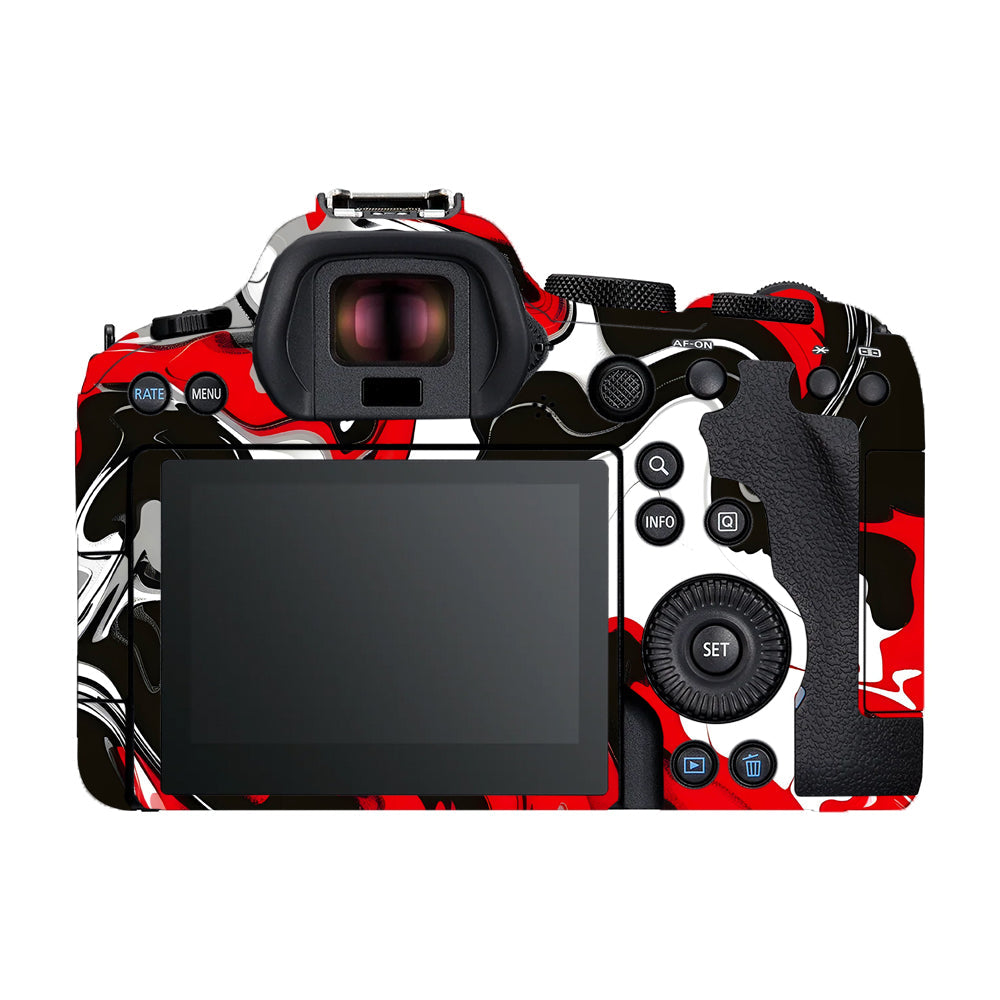 Scarlet and White Motion Canon EOS R6 Mark II Camera Skins