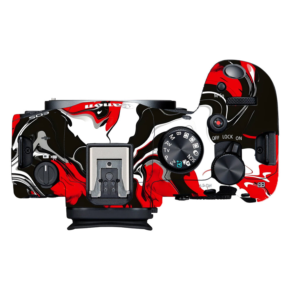 Scarlet and White Motion Canon EOS R6 Mark II Camera Skins