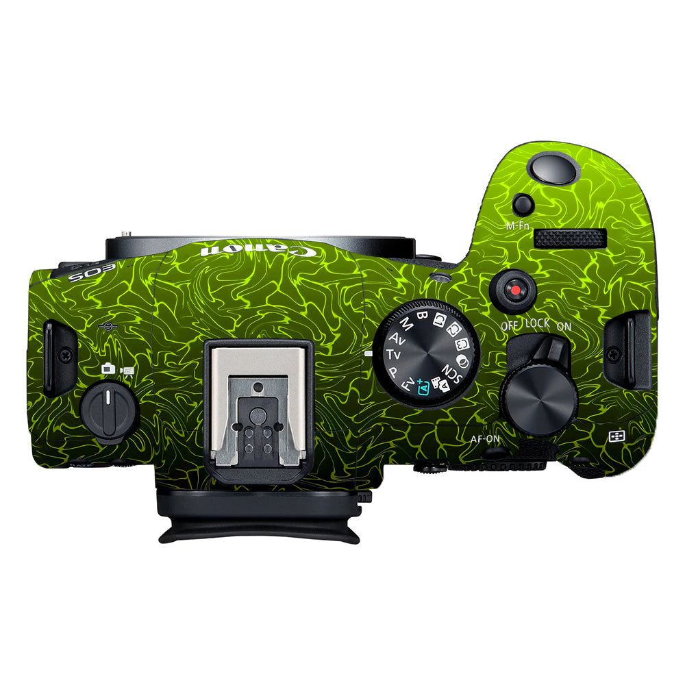 Lime Yellow to Black Gradient Canon EOS R6 Mark II Camera Skins
