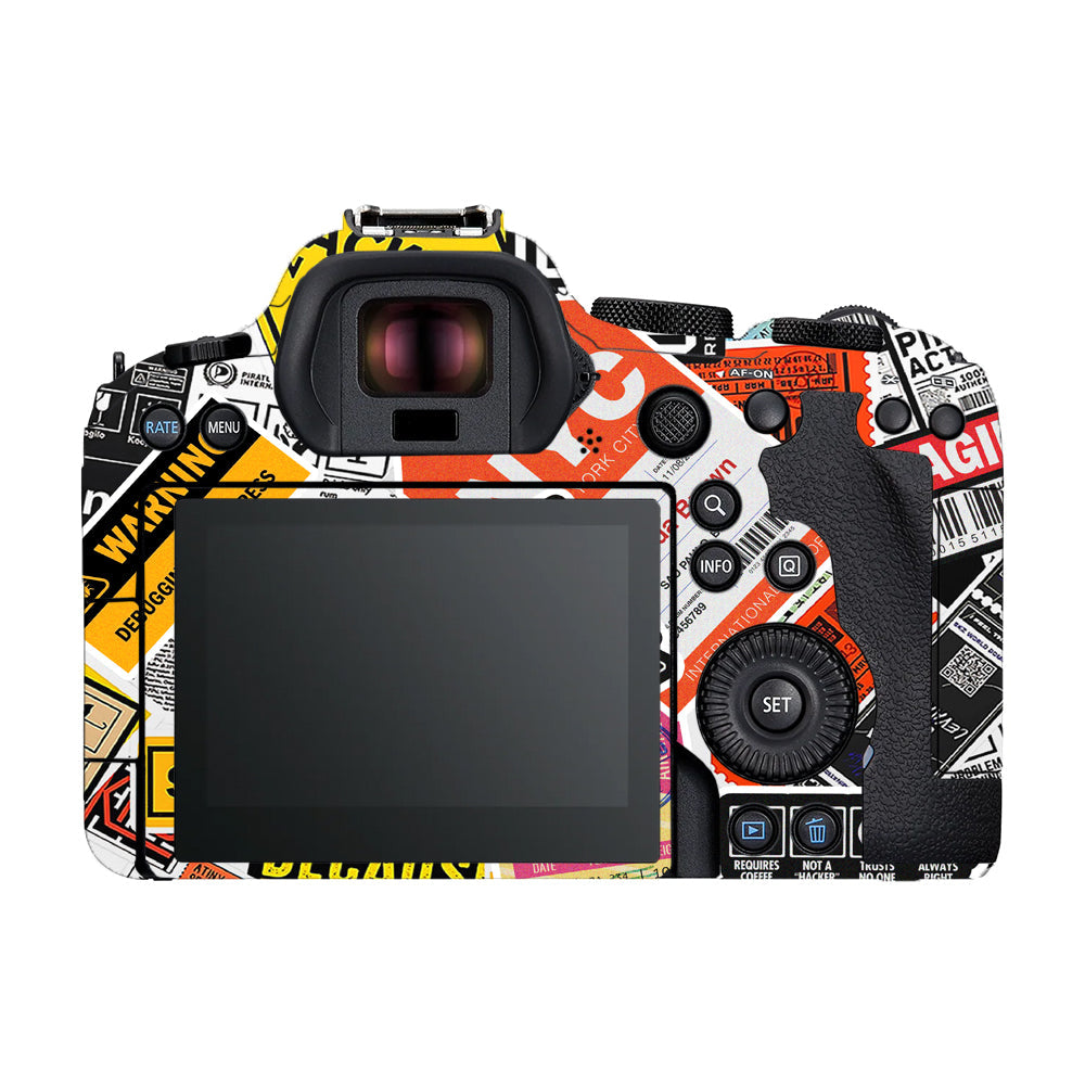 Tech Aesthetic Sticker Collage Canon EOS R6 Mark II Camera Skins