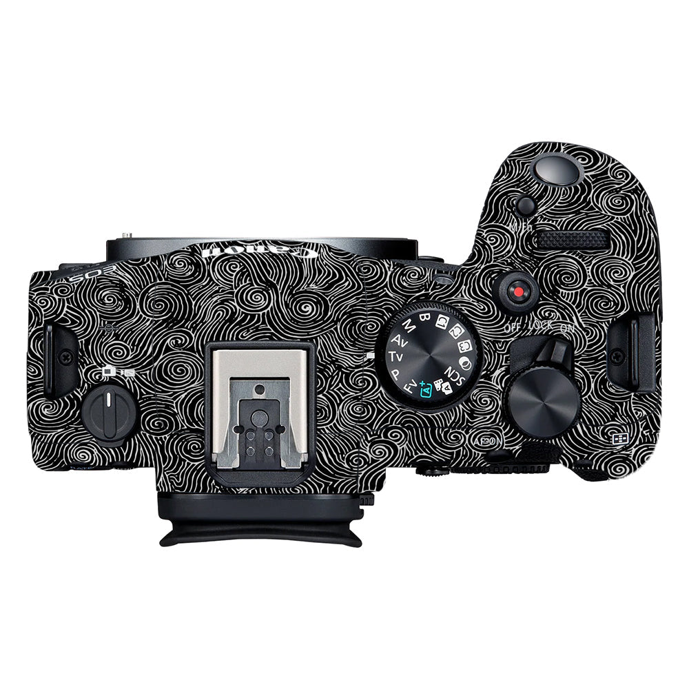 White Spirals Canon EOS R6 Mark II Camera Skins