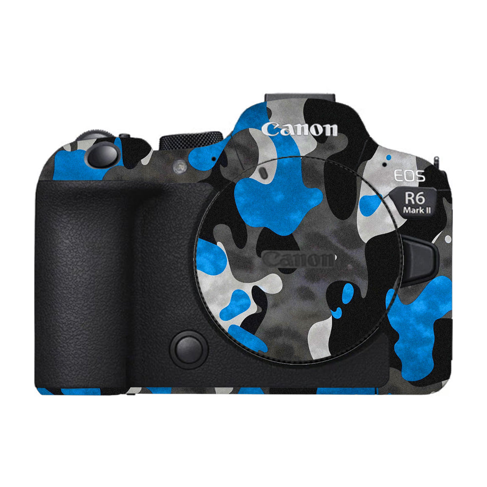 Blue Grey Camo Canon EOS R6 Mark II Camera Skins