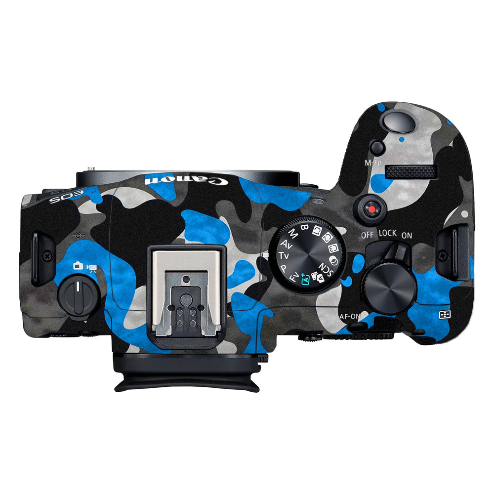 Blue Grey Camo Canon EOS R6 Mark II Camera Skins