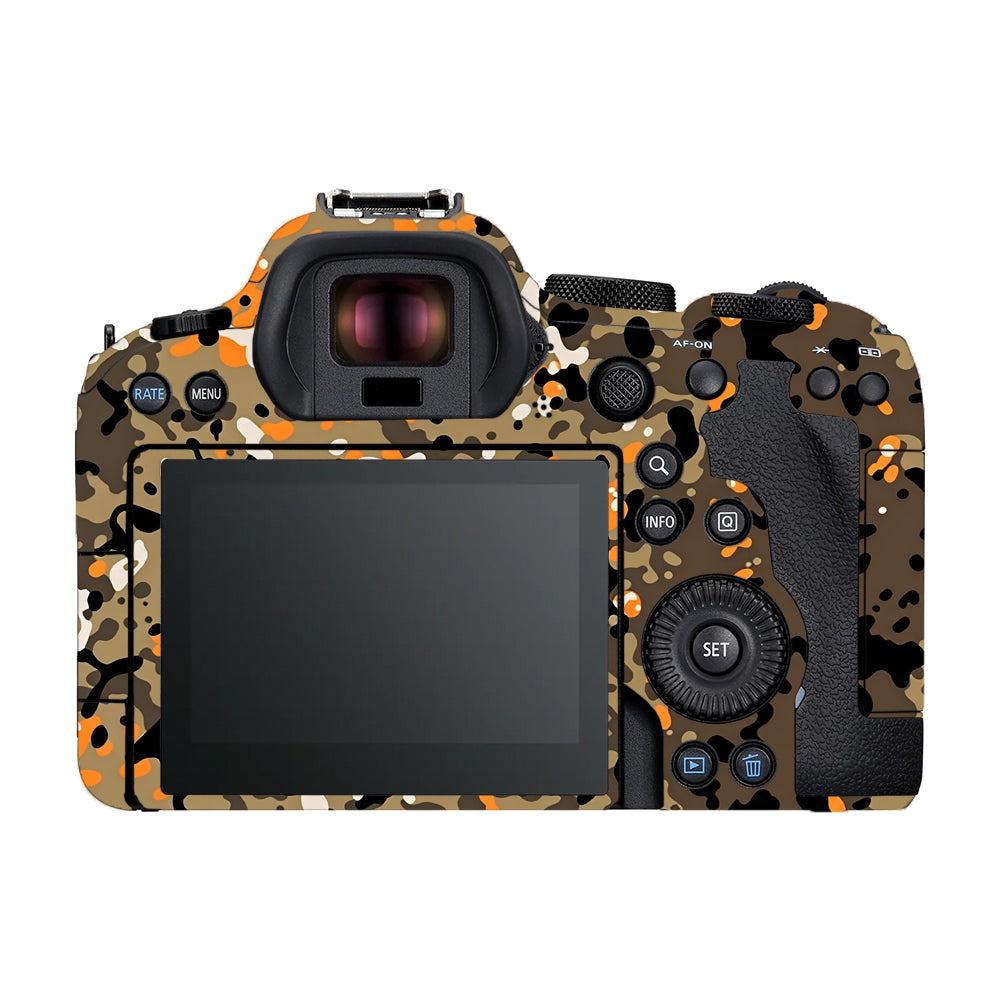 Orange Brown Spot Canon EOS R6 Mark II Camera Skins