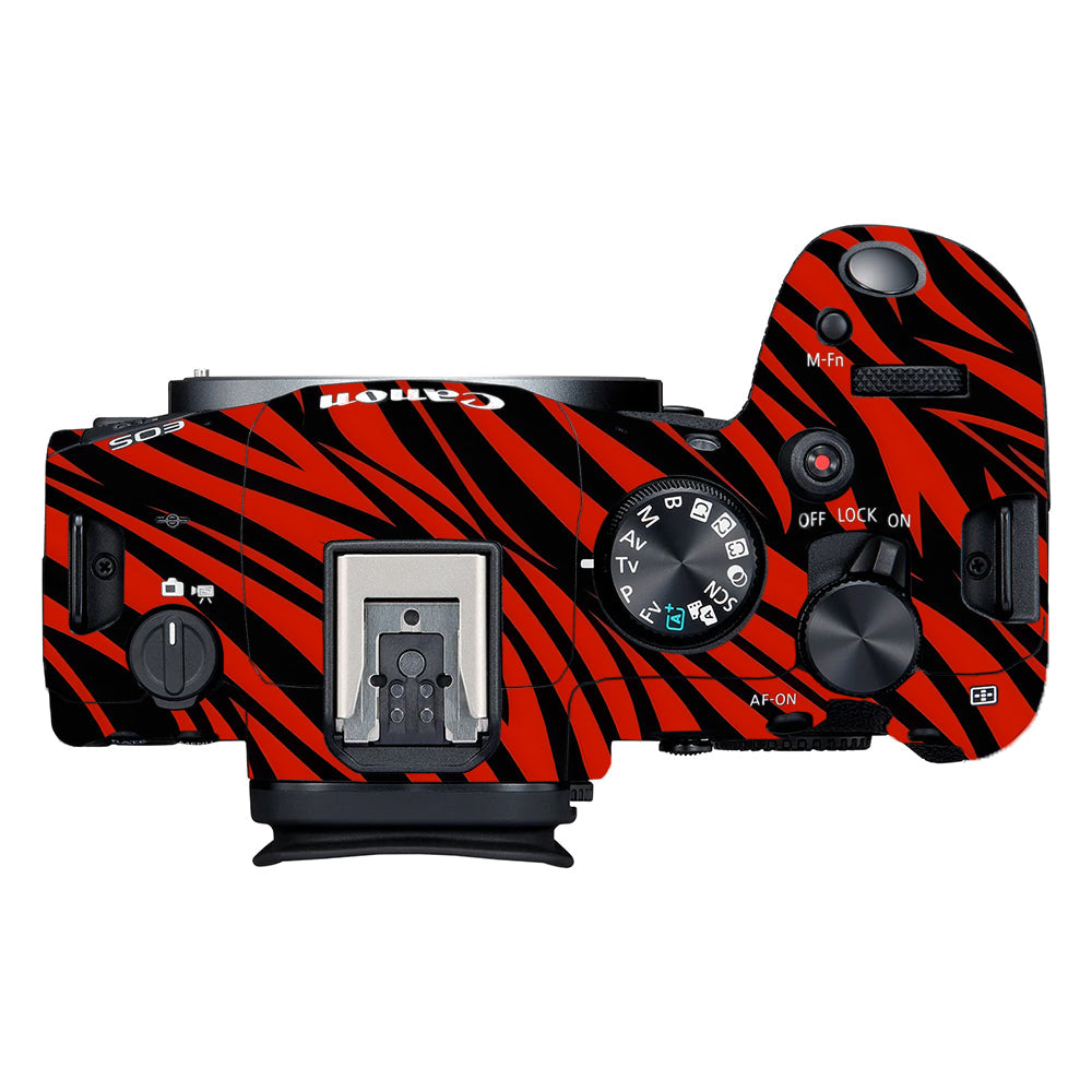Red and Black Stripes Canon EOS R6 Mark II Camera Skins