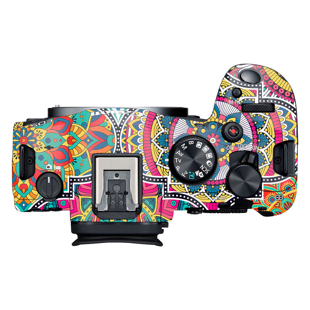 Boho Mandala Tile Pattern Canon EOS R6 Mark II Camera Skin