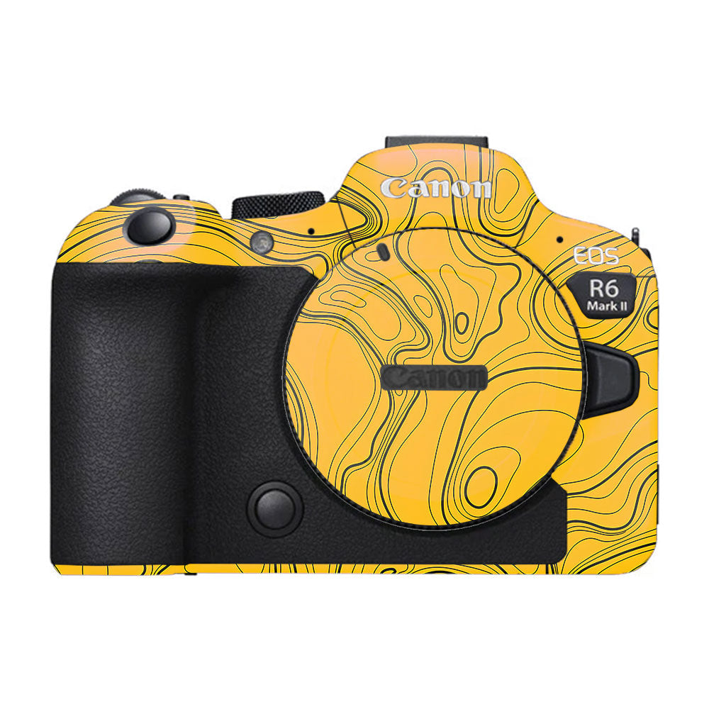 Topographic Map Pattern Canon EOS R6 Mark II Camera Skin