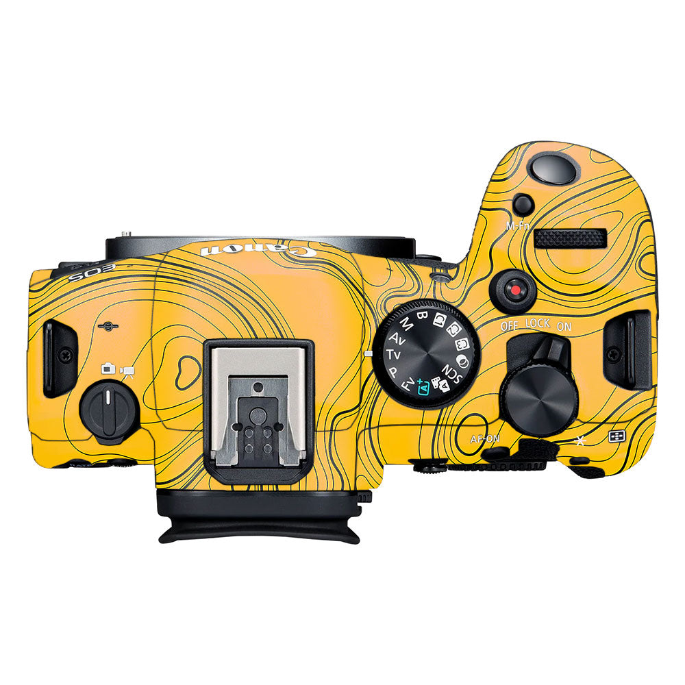 Topographic Map Pattern Canon EOS R6 Mark II Camera Skin
