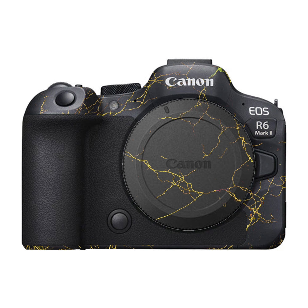 Electric Gold Veins Canon EOS R6 Mark II Camera Skin