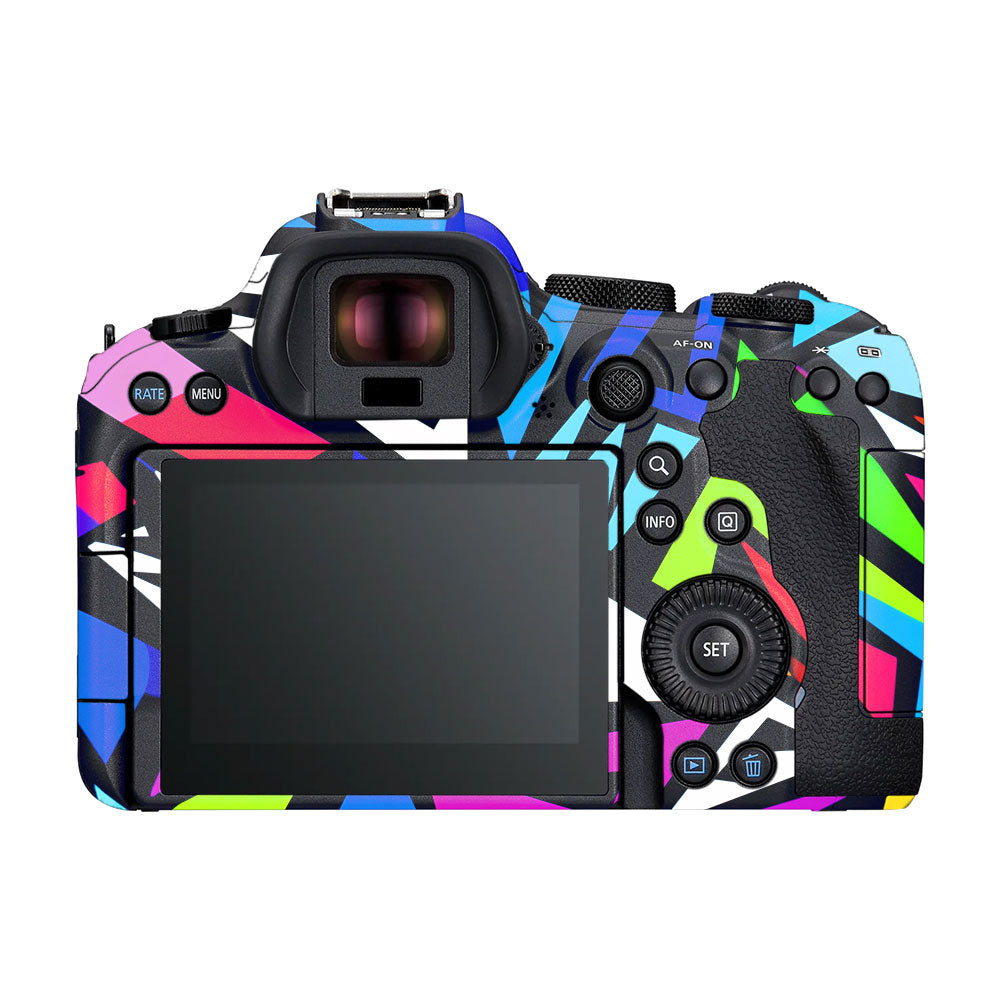 Bold Geometric Pop Canon EOS R6 Mark II Camera Skin