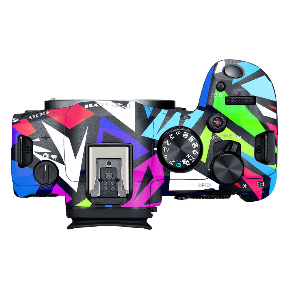 Bold Geometric Pop Canon EOS R6 Mark II Camera Skin