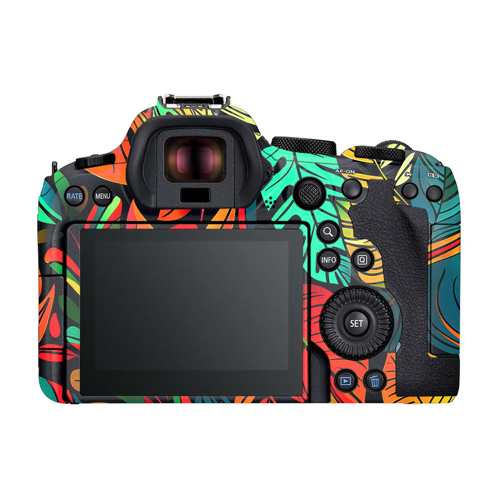 Tropical Jungle Leaves Canon EOS R6 Mark II Camera Skin