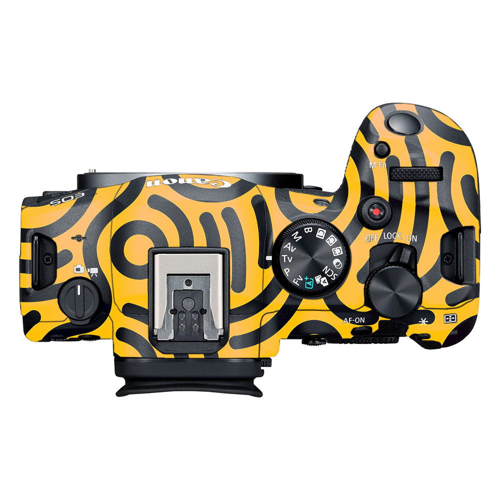 Minimal Yellow Wave Canon EOS R6 Mark II Camera Skin
