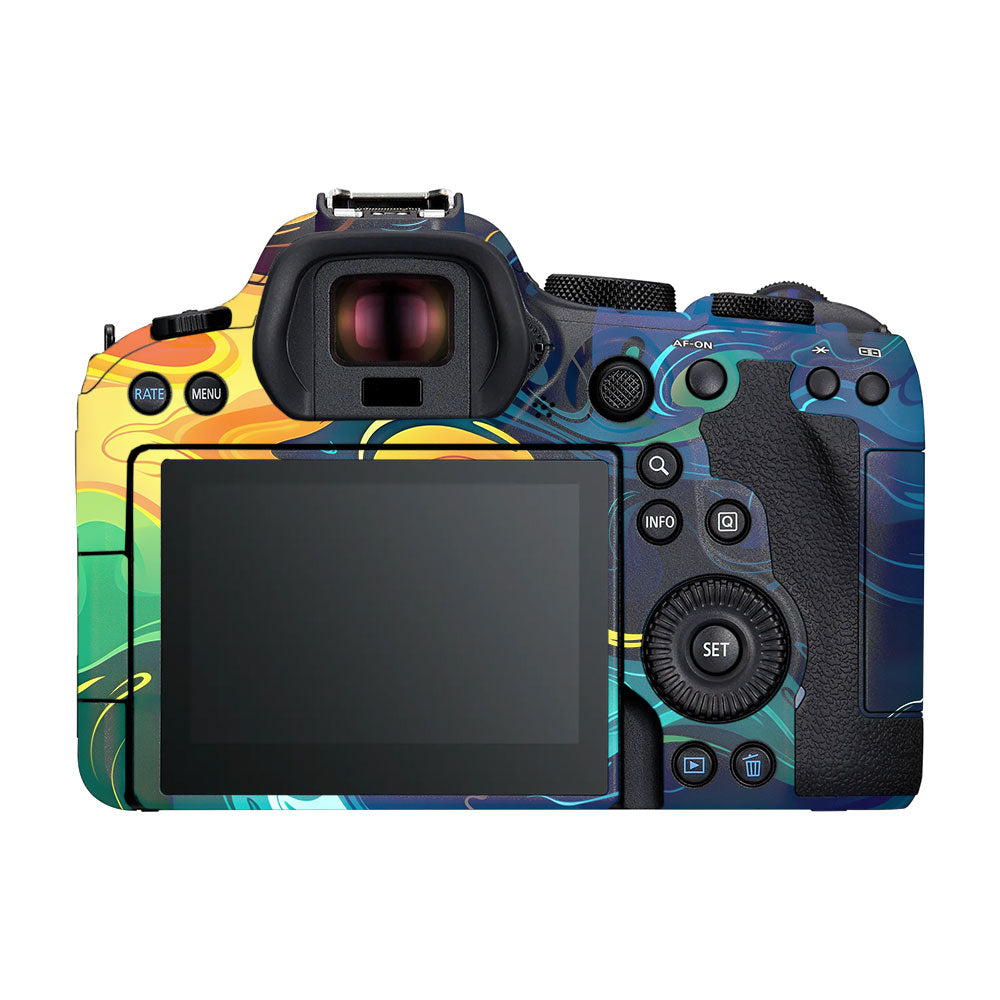 Rainbow Liquid Fusion Canon EOS R6 Mark II Camera Skin