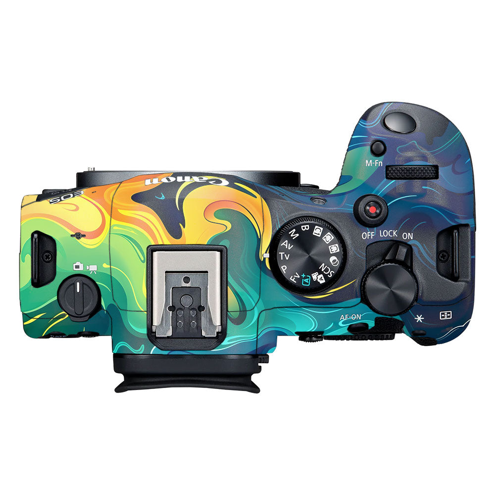 Rainbow Liquid Fusion Canon EOS R6 Mark II Camera Skin