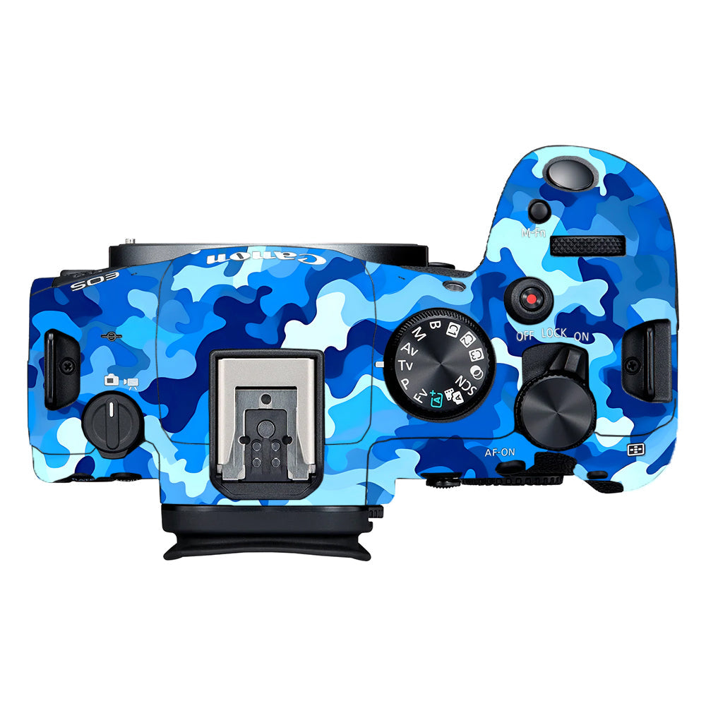 Arctic Blue Camo Pattern Canon EOS R6 Mark II Camera Skins