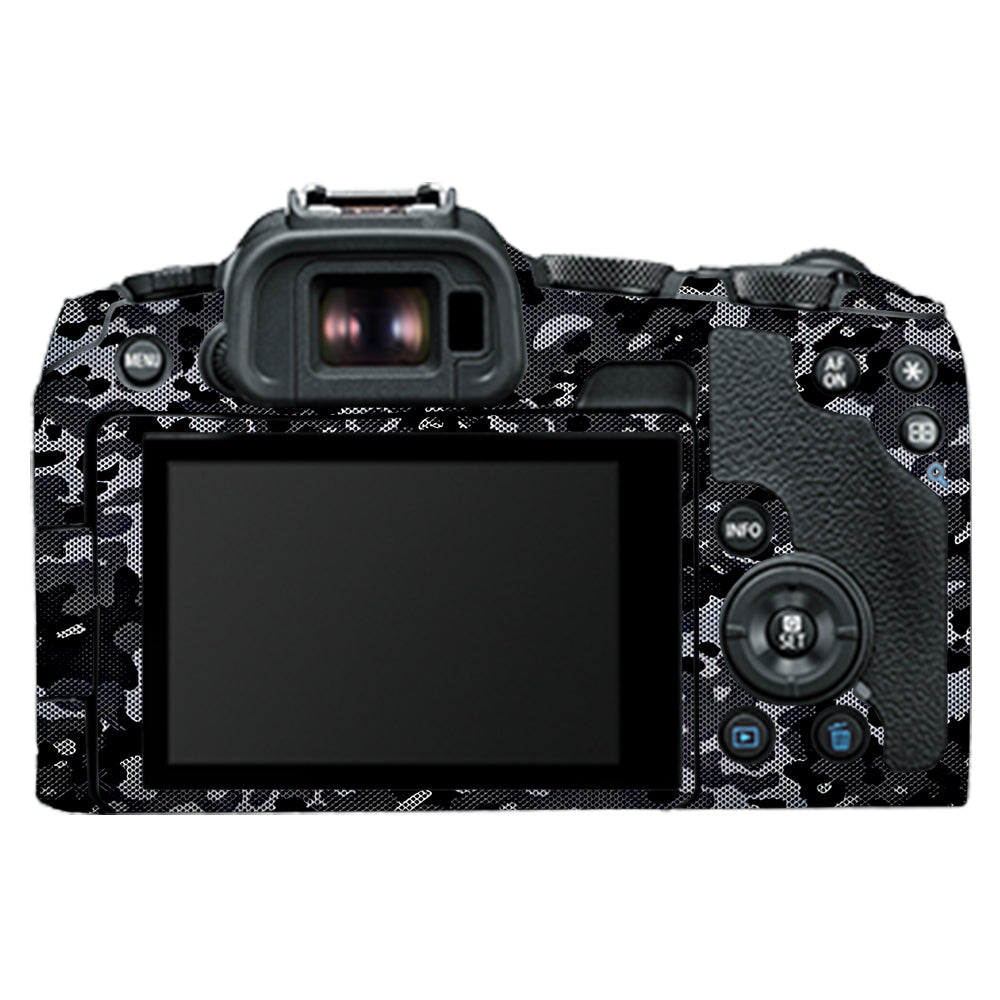 Stealth Grey Camo Canon EOS R8 Camera Skins
