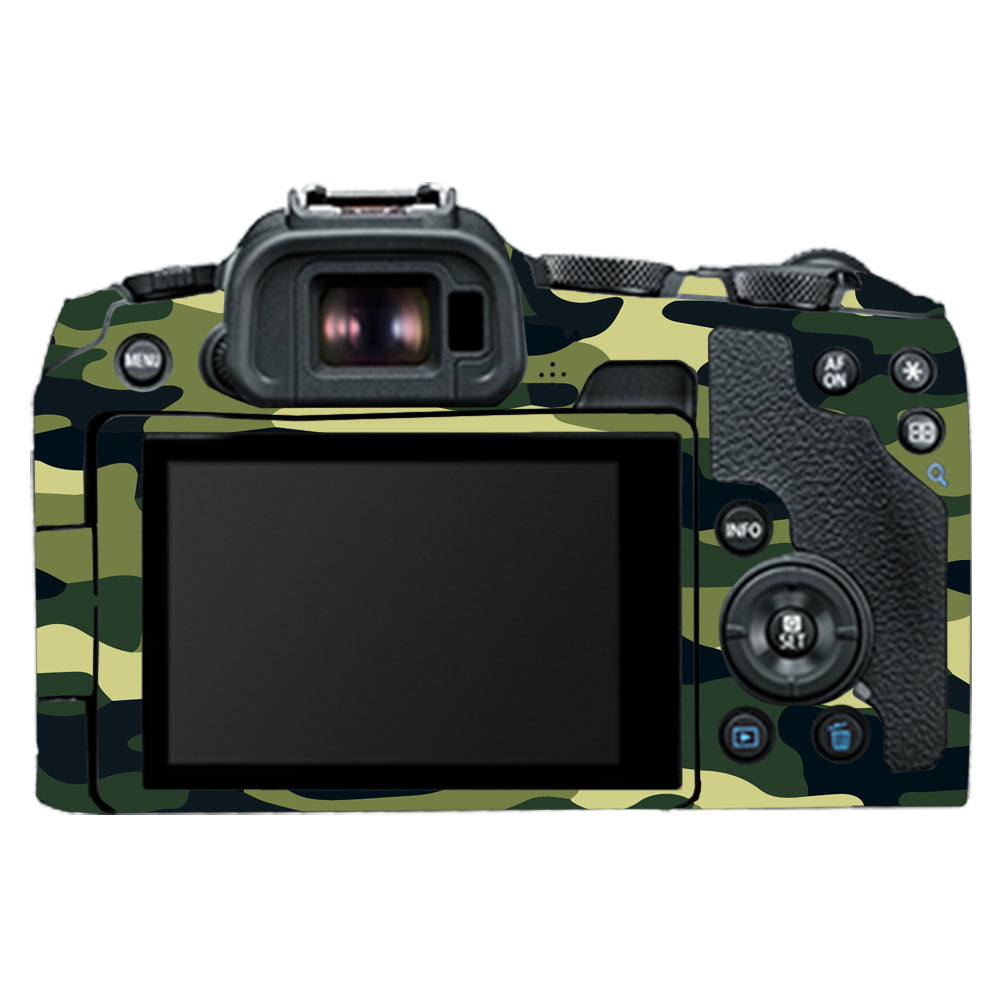 Forest Green Camo Canon EOS R8 Camera Skins