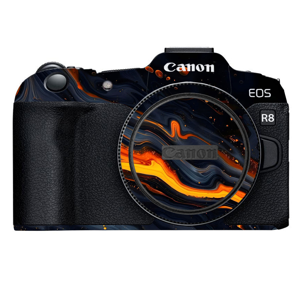Lava Marble Canon EOS R8 Camera Skins