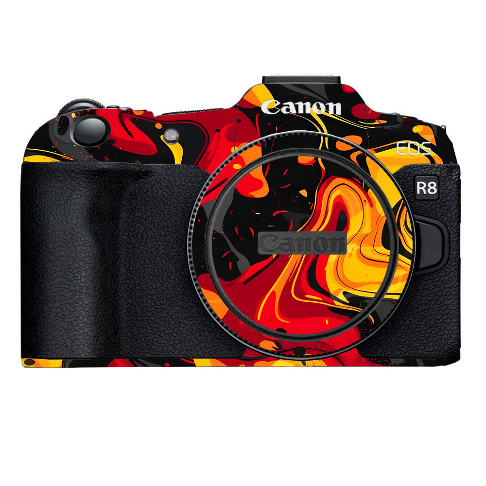 Lava Burst Canon EOS R8 Camera Skins