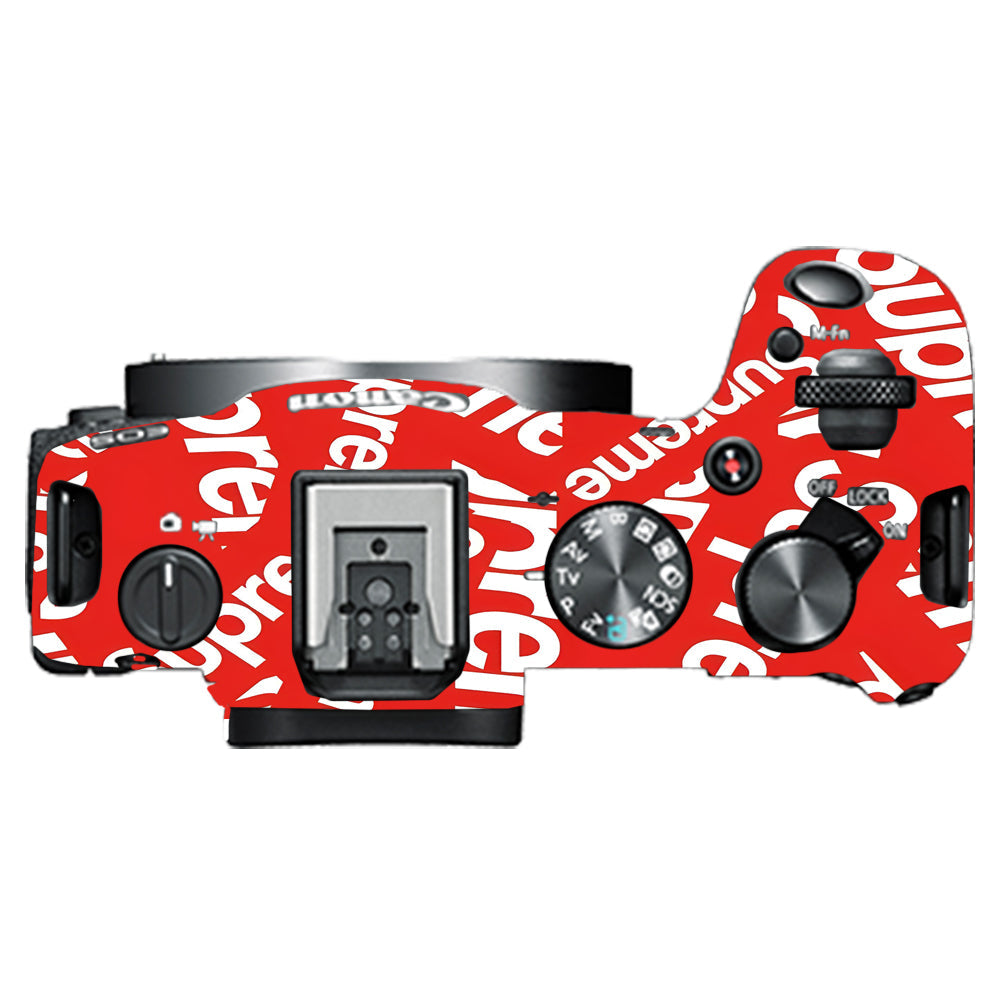 Supreme Red Canon EOS R8 Camera Skins