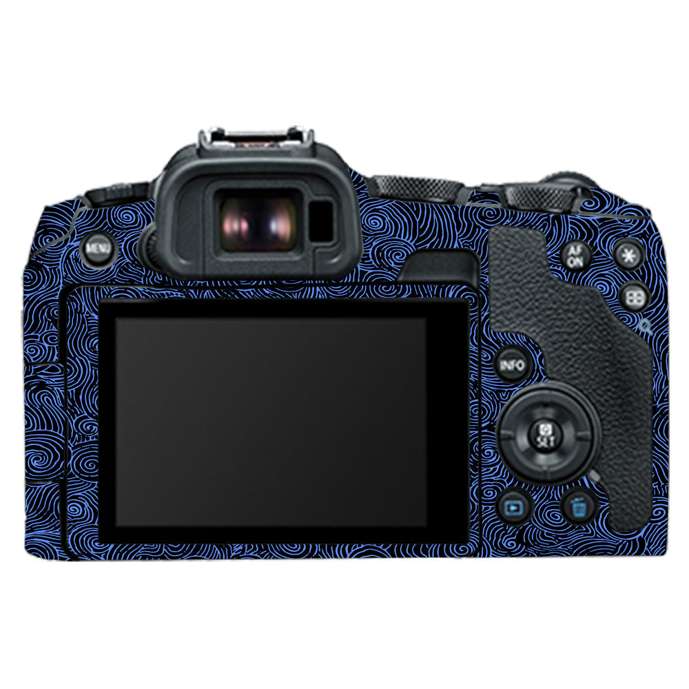 Blue Spirals Canon EOS R8 Camera Skins