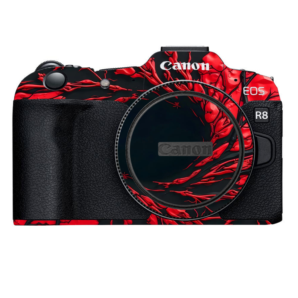Venom Red Canon EOS R8 Camera Skins