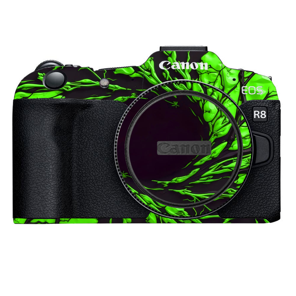 Venom Green Canon EOS R8 Camera Skins