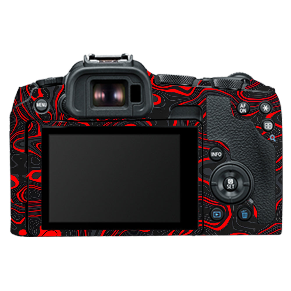 Crimson Waves Canon EOS R8 Camera Skins