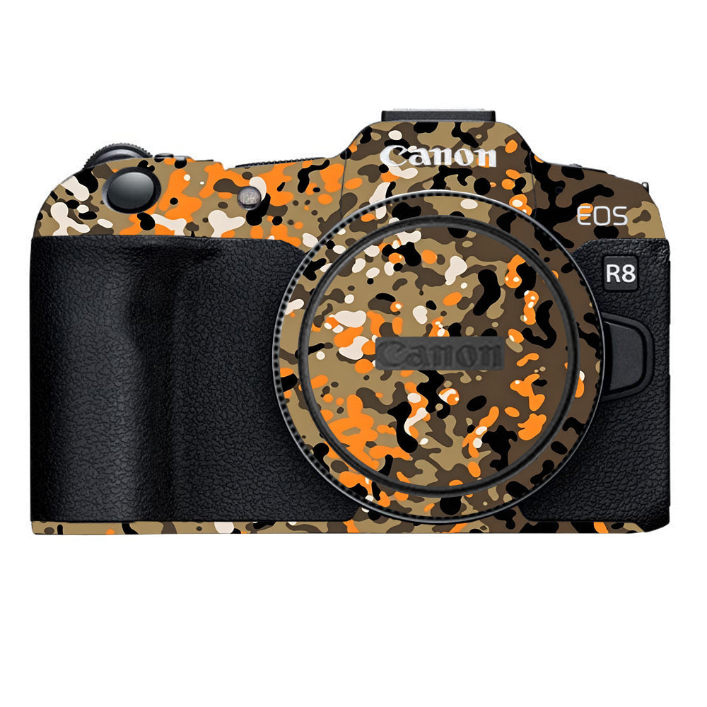 Orange Brown Spot  Canon EOS R8 Camera Skins