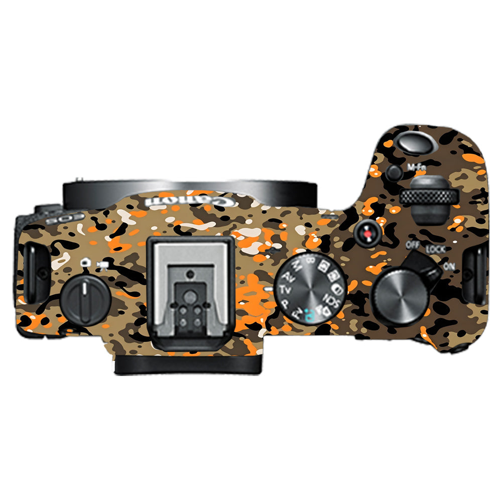Orange Brown Spot  Canon EOS R8 Camera Skins