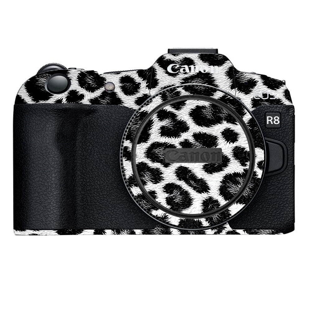 Snow Leopard Spots Canon EOS R8 Camera Skins