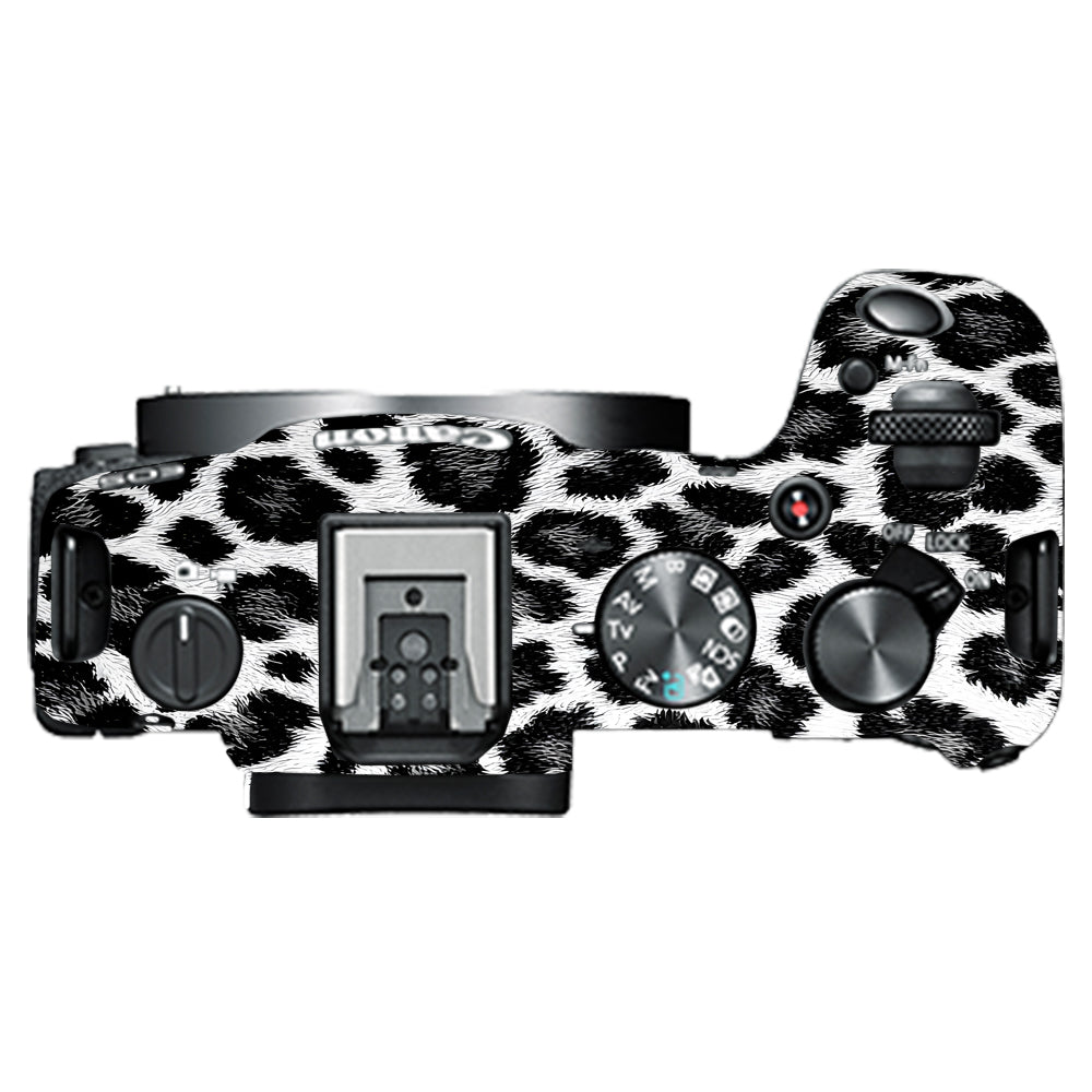 Snow Leopard Spots Canon EOS R8 Camera Skins