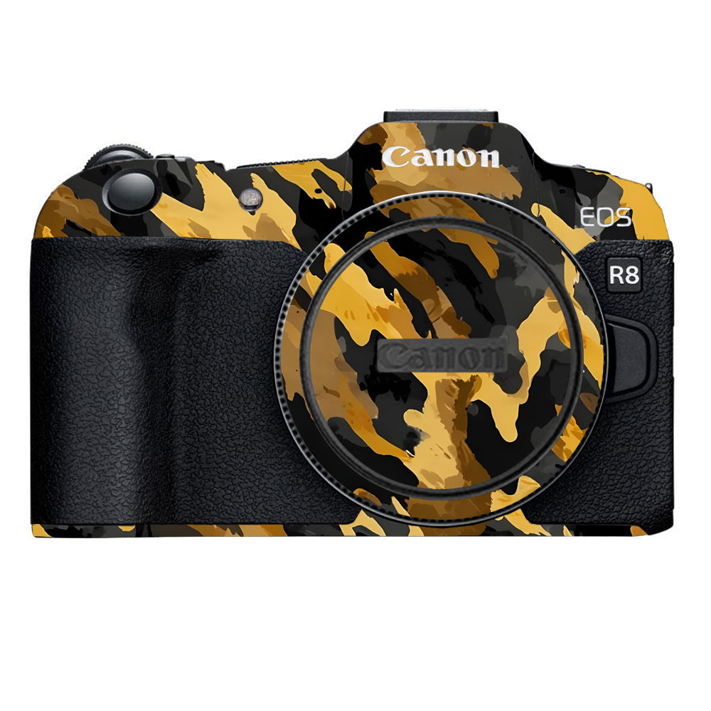 Camo Tiger Blend Canon EOS R8 Camera Skins