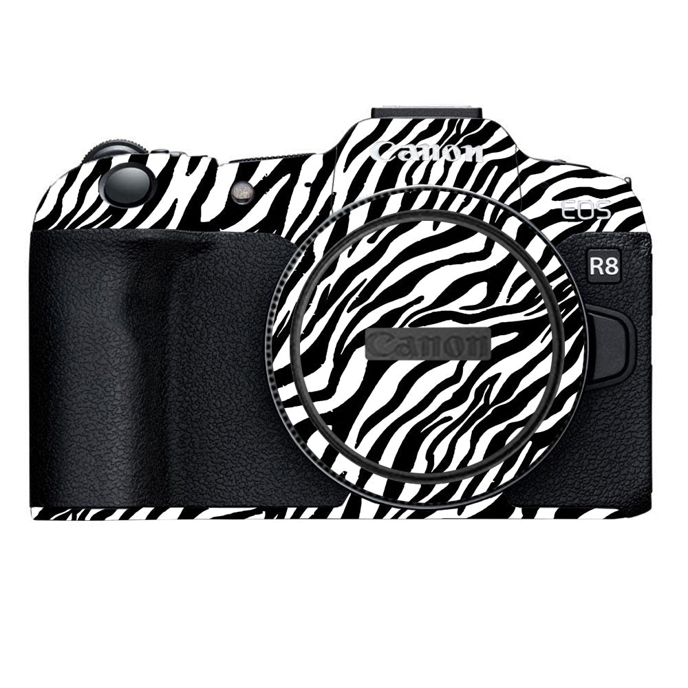 Classic Zebra Stripes Canon EOS R8 Camera Skins