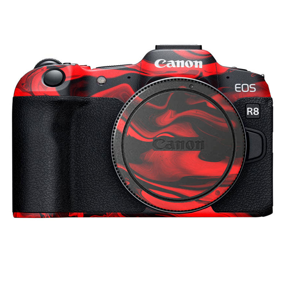 Red Lava Flow Canon EOS R8 Camera Skin