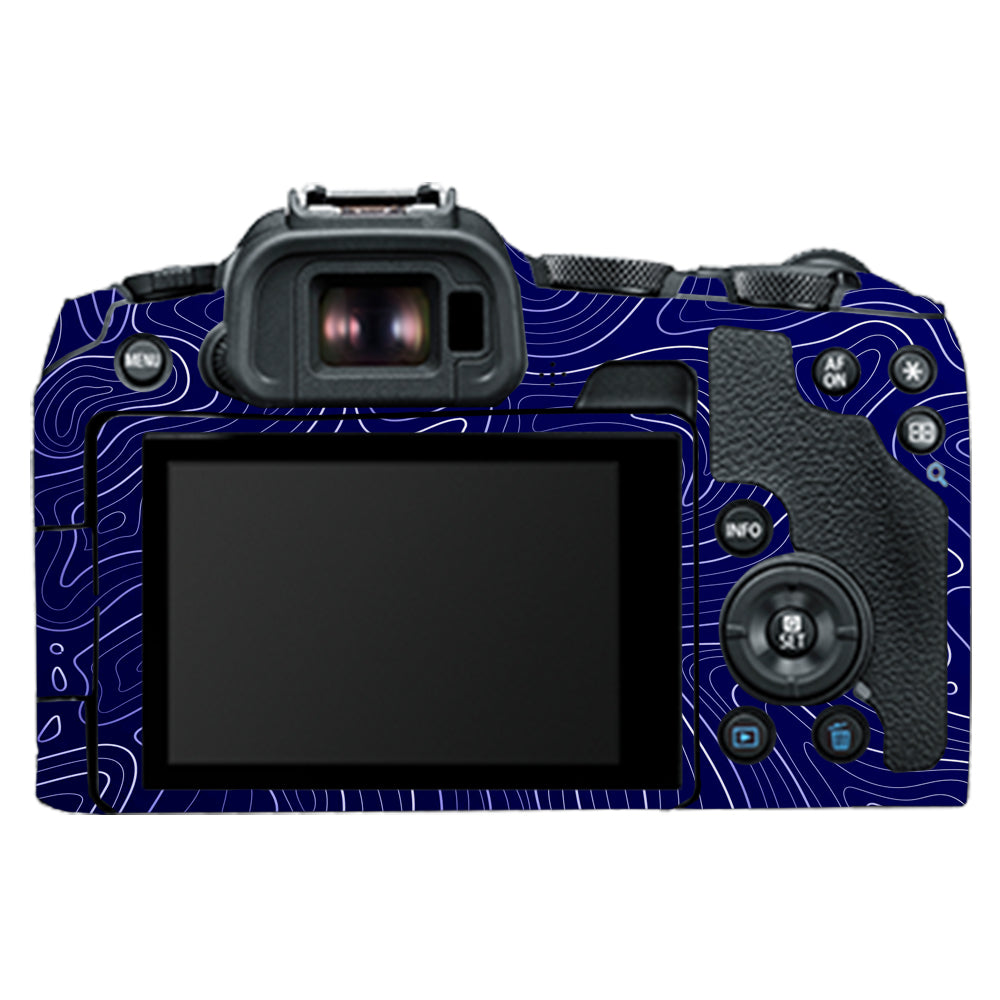 Deep Blue Contour Canon EOS R8 Camera Skins