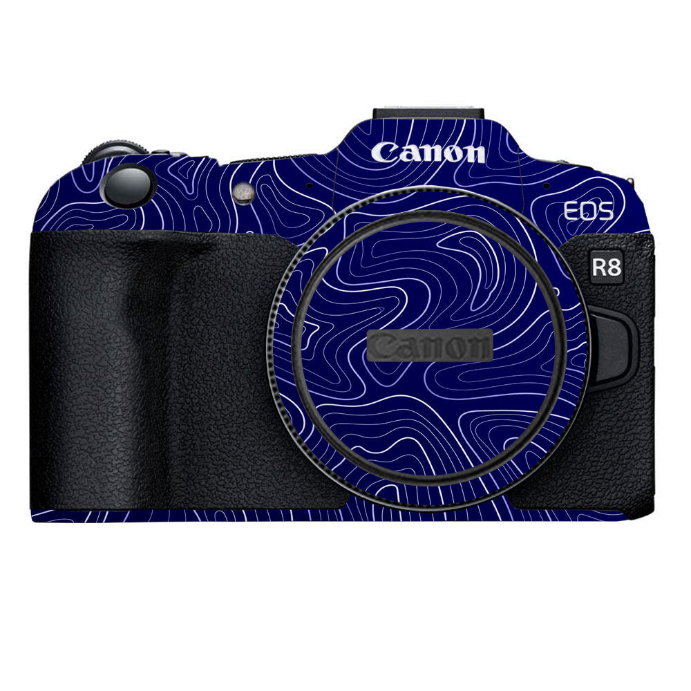 Deep Blue Contour Canon EOS R8 Camera Skins