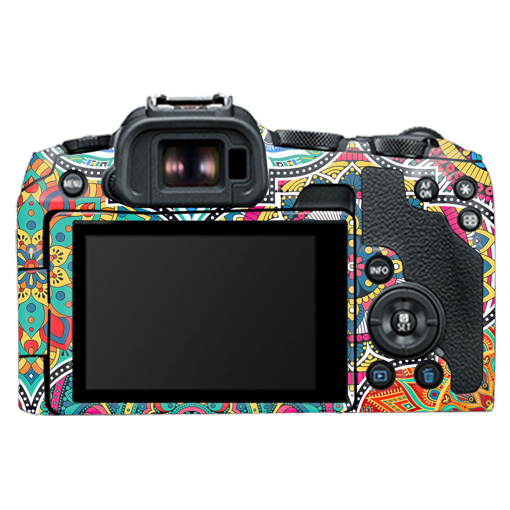 Boho Mandala Tile Pattern Canon EOS R8 Camera Skin
