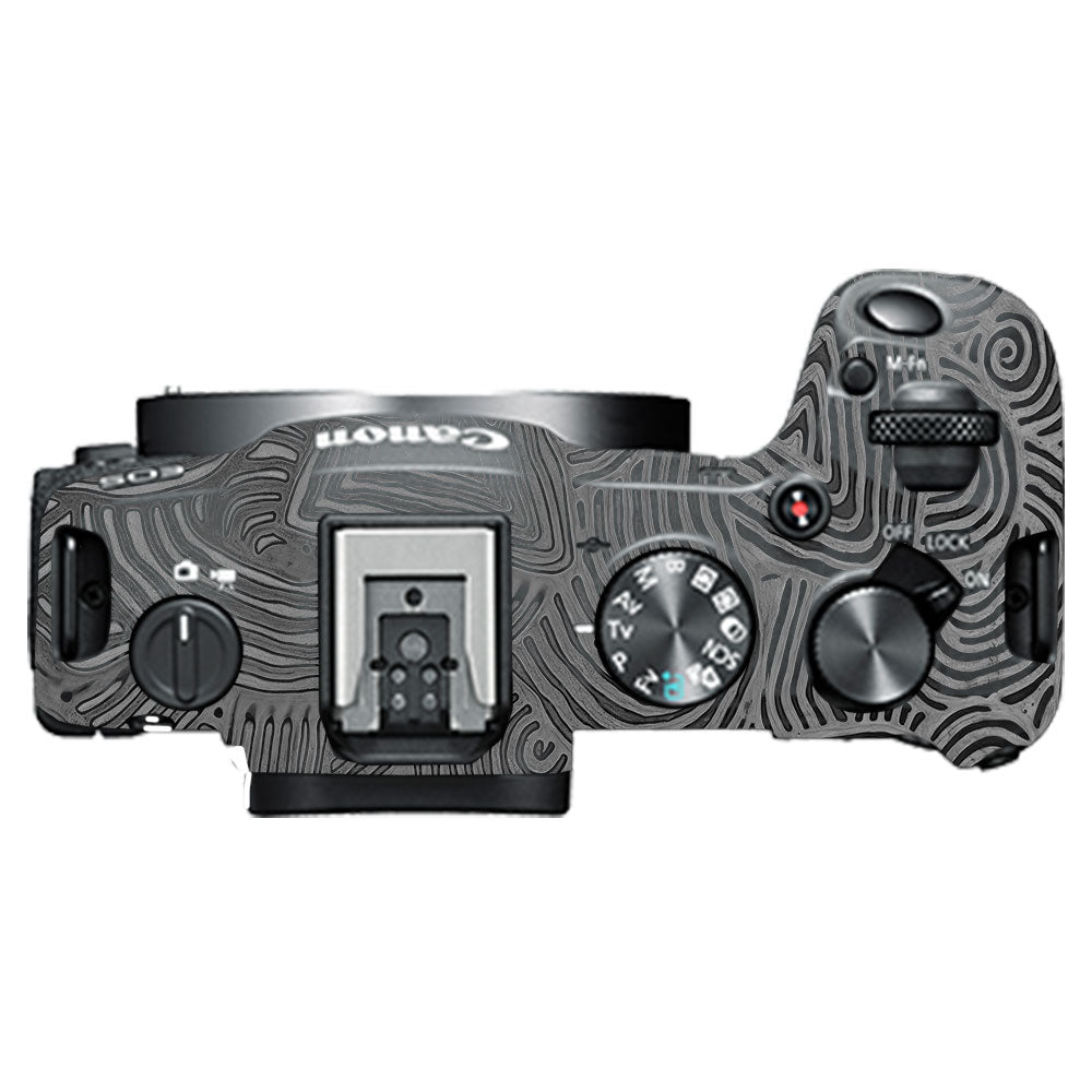 Monochrome Line Maze Canon EOS R8 Camera Skin