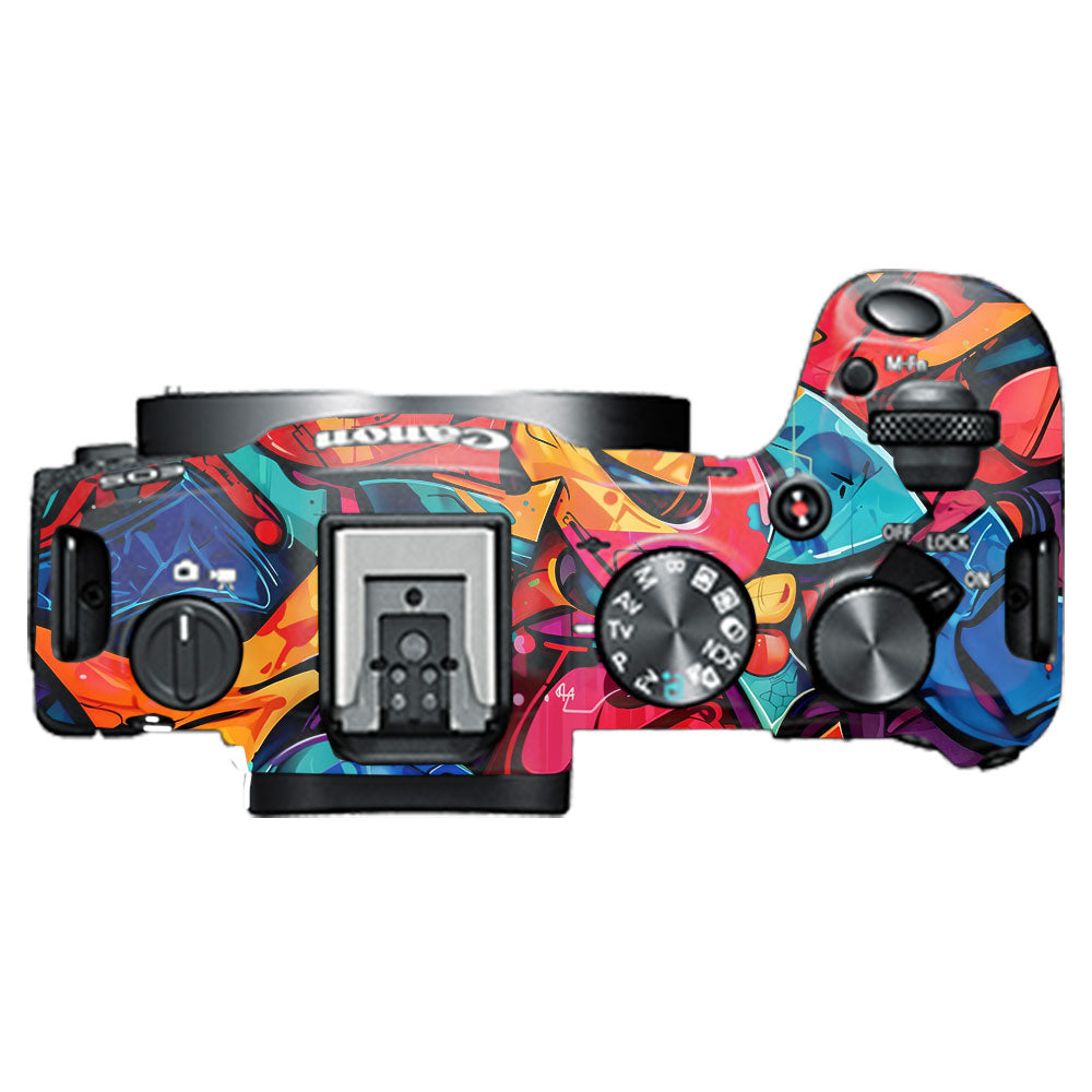 Urban Graffiti Explosion Canon EOS R8 Camera Skin