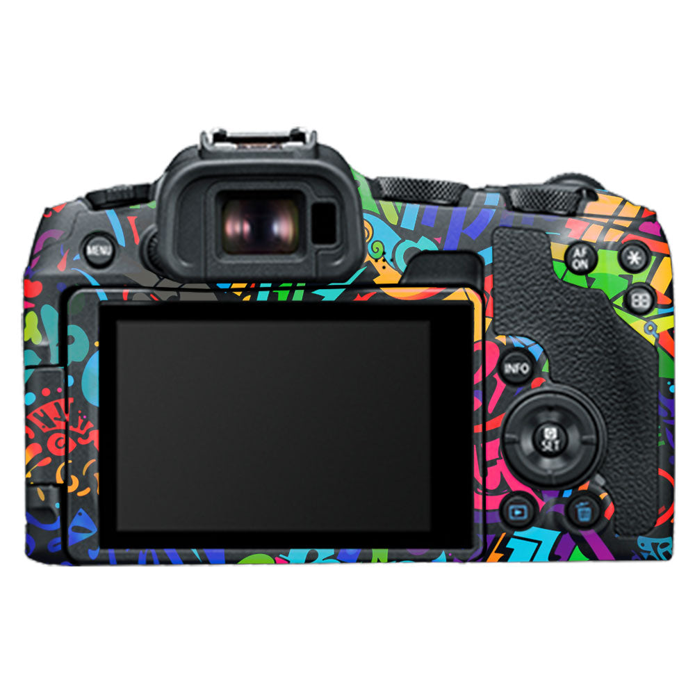 Colorful Urban Street Art Lettering Canon EOS R8 Camera Skin
