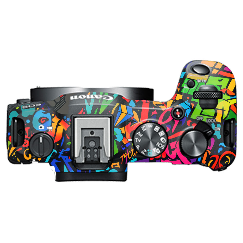 Colorful Urban Street Art Lettering Canon EOS R8 Camera Skin