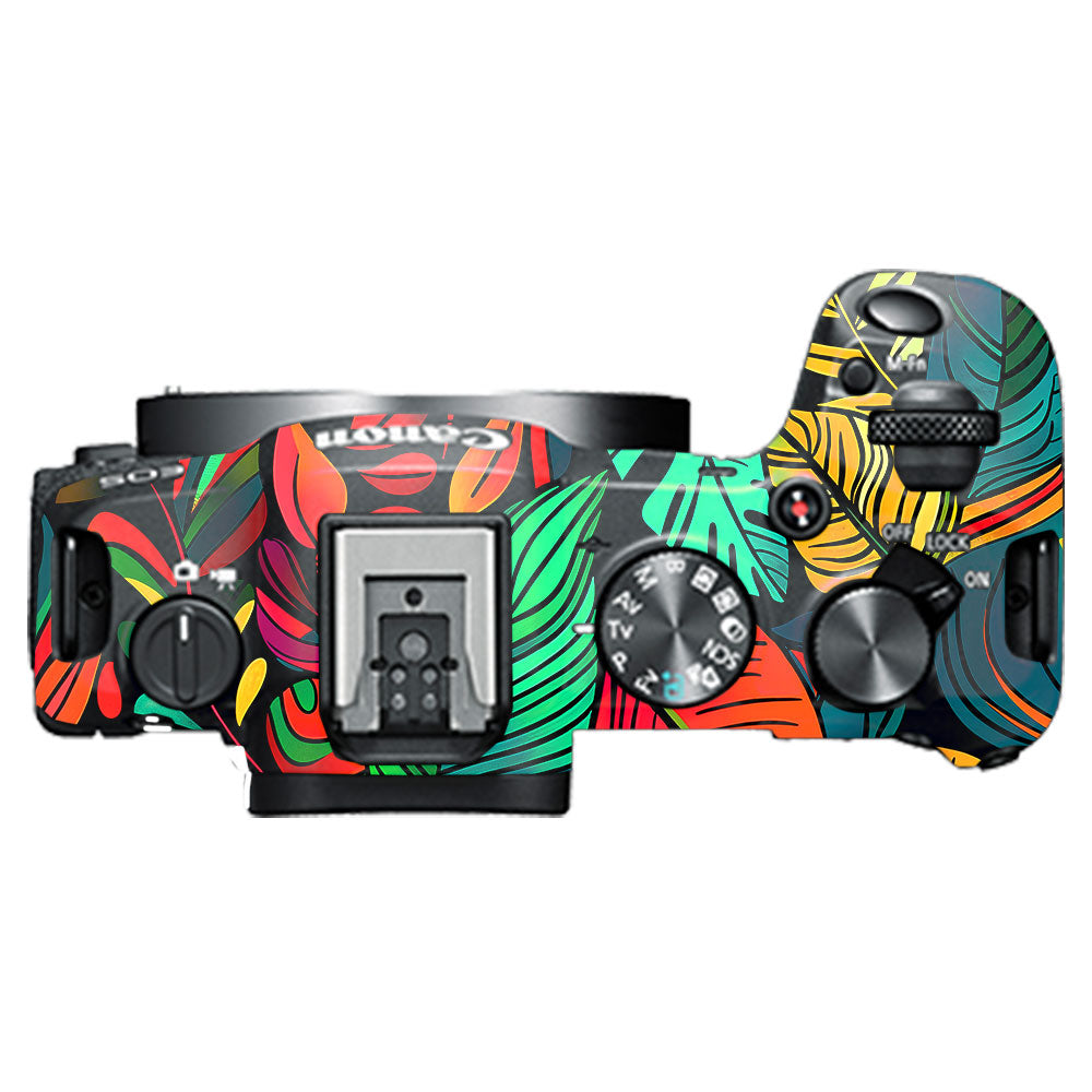 Tropical Jungle Leaves Canon EOS R8 Camera Skin