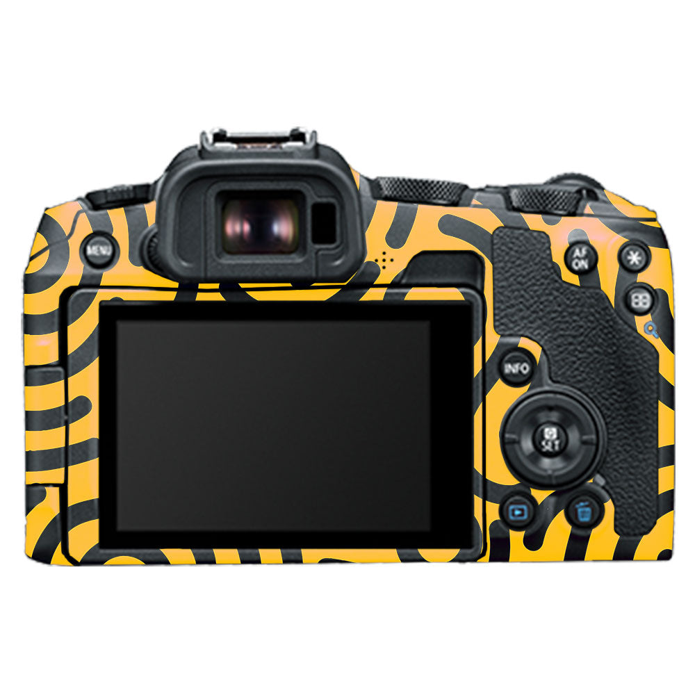 Minimal Yellow Wave Canon EOS R8 Camera Skin