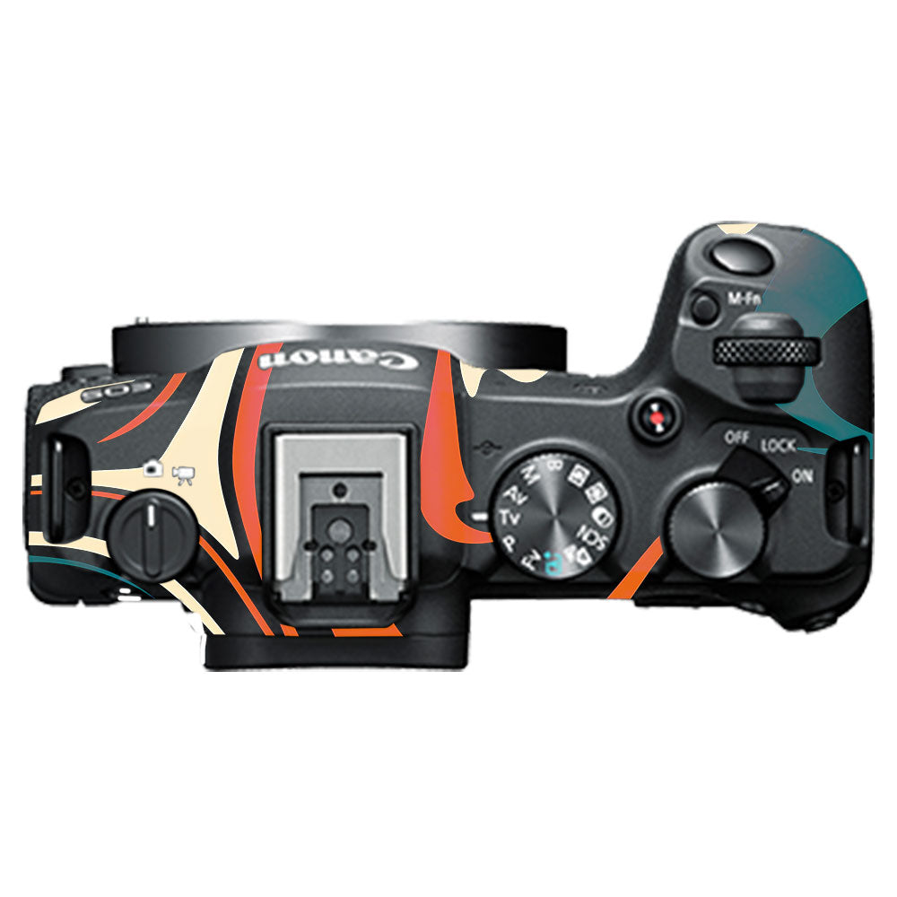 Mid-Century Abstract Swirl Canon EOS R8 Camera Skin