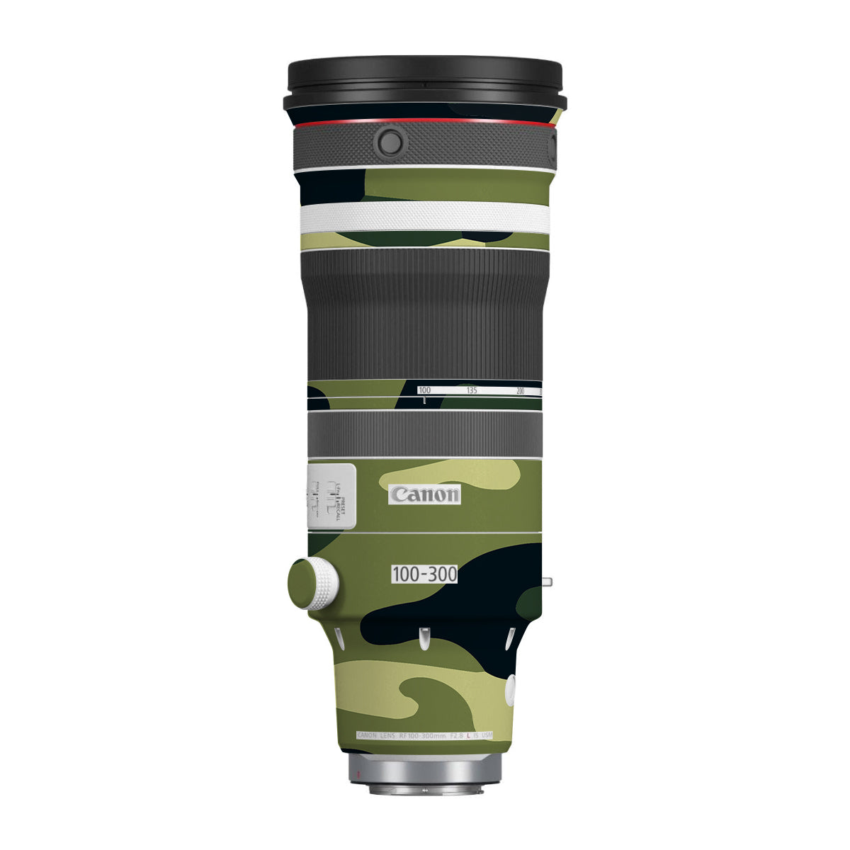 Forest Green Camo Canon RF 100-300mm F/2.8 L IS USM Camera Lens Skin