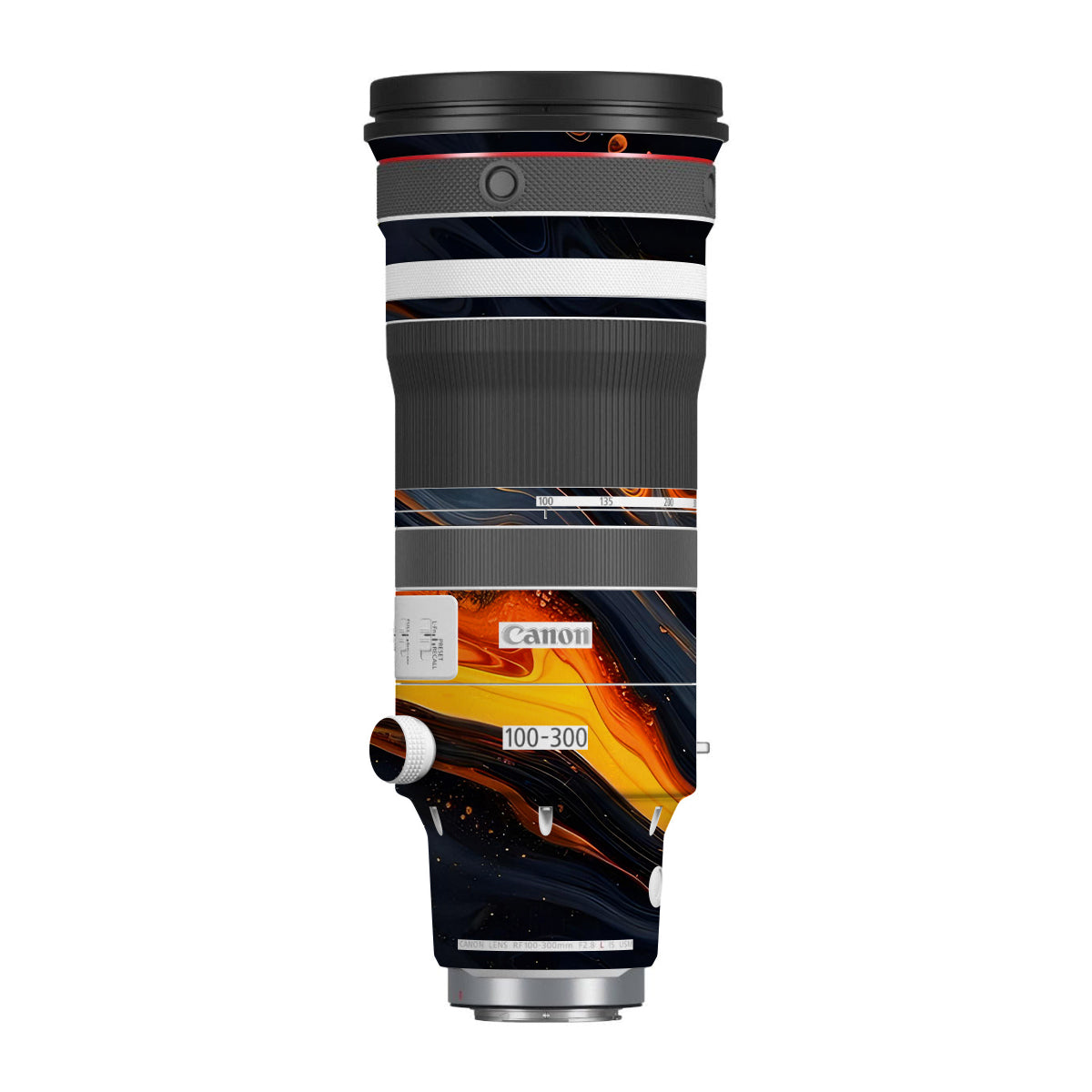 Lava Marble Canon RF 100-300mm F/2.8 L IS USM Camera Lens Skin